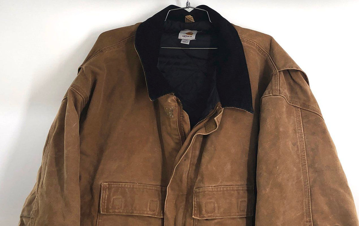 Vintage 2003 Carhartt C26 Arctic Quilt Lined Sandstone Traditional Coat Sz 4XL