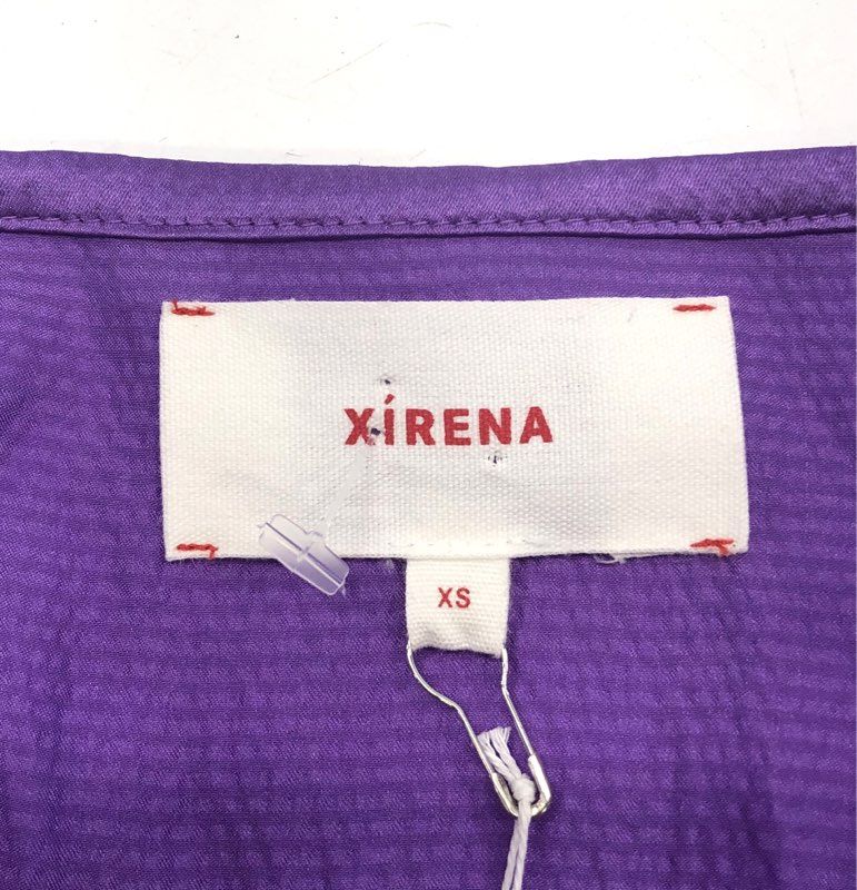 Xirena Women's Purple Eloise Silk Midi Dress Long Sleeve V-Neck NWT Size XS