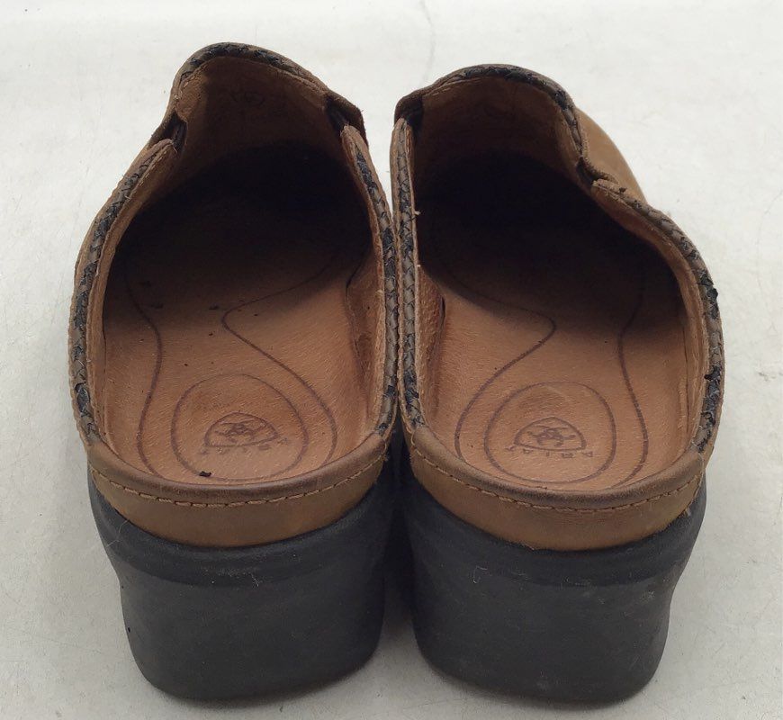 Ariat Women&#39;s Mendocino 93897 Brown Casual Clog Shoes - Size 8.5B