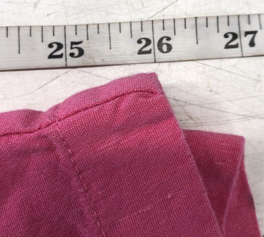 Monrow Women's Pink Wide Leg Pants Linen Blend Paperbag Waist Sz S
