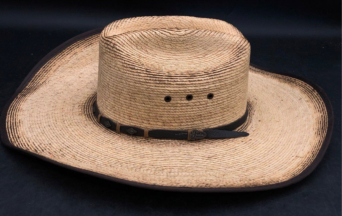 Y2K 2000s Justin By Milano Hat Co. Men's Brown Cowboy Hat - Size 6 7/8