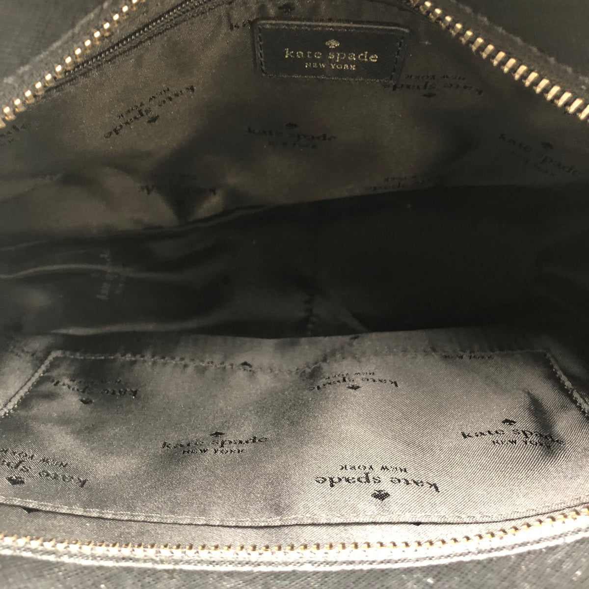 Kate Spade Black Saffiano Leather Laurel Way Satchel Crossbody Bag COA