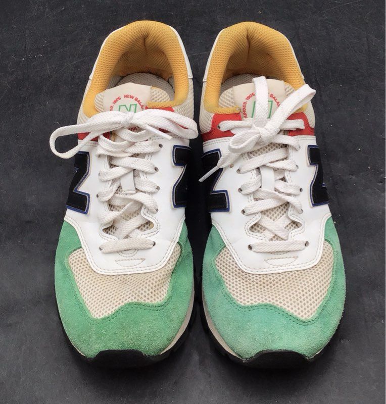 New Balance 574 Multi-Color Rugby ML574DRM Men's Sneakers Size 8