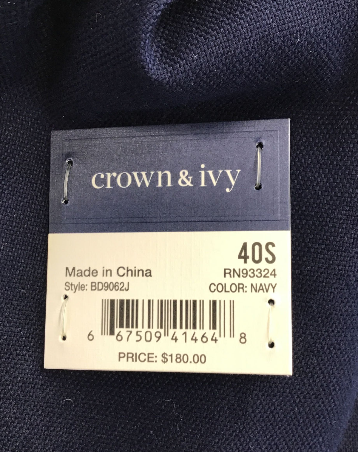 NWT Crown &amp; Ivy Single-Breasted Blazer - Size 40S