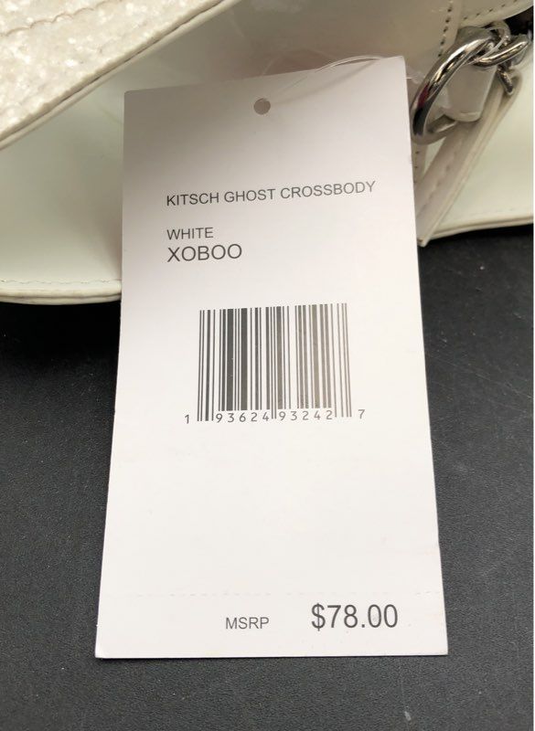 NWT Betsey Johnson White Kitsch Ghost Crossbody Bag