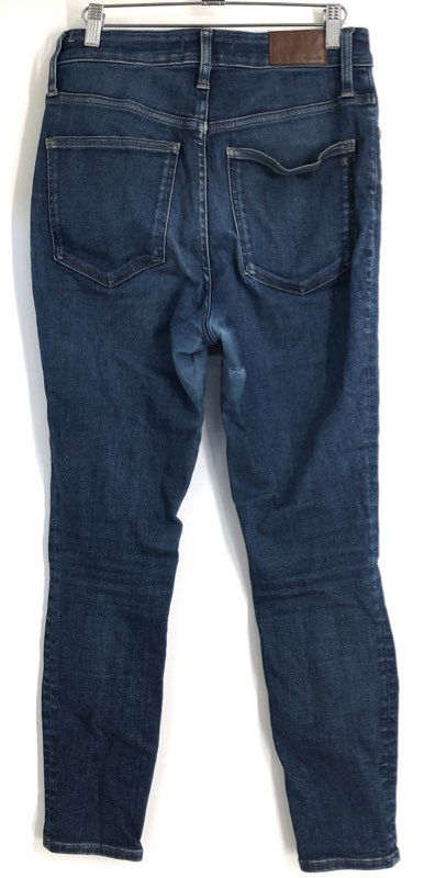Madewell Women's Curvy High-Rise Skinny Jeans Blue Dark Wash Sz 27