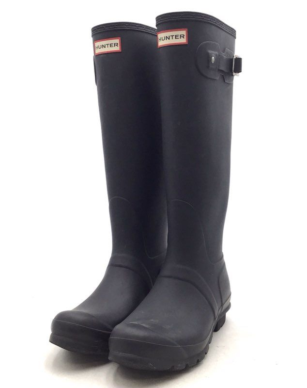 Hunter Women&#39;s Black Rain Boots - Size 10