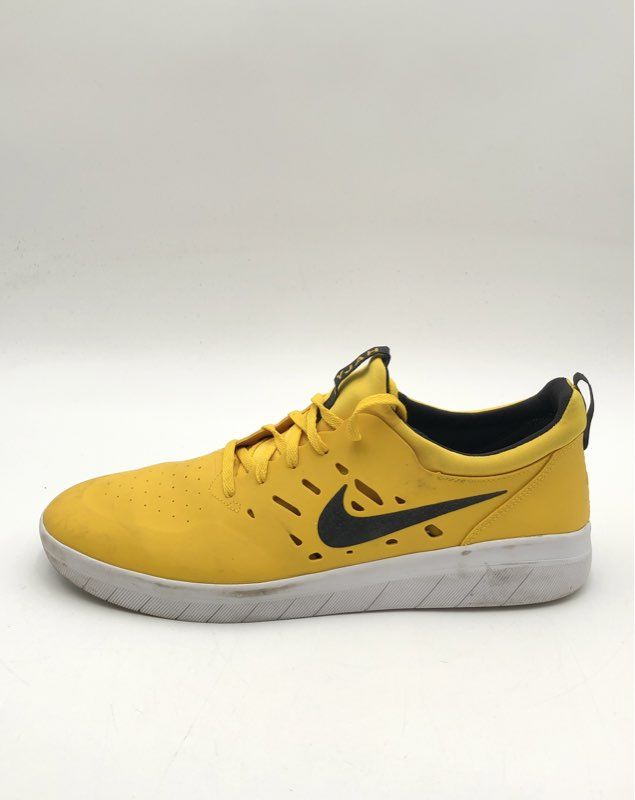 Nike SB Nyjah Free Amarillo Black White Men's Skate Shoes Size 13