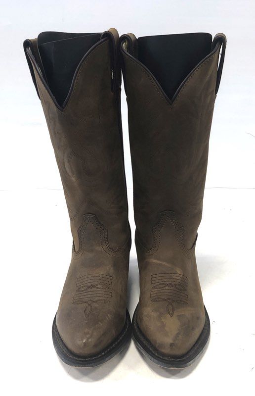 Vintage 90s Dingo Brown Leather Western Cowboy Boots Women's Size 5 M