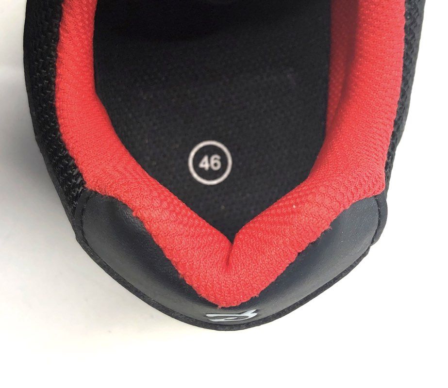 Peloton Original Cycling Shoes Black Red w/ Cleats Unisex Size EU 46 US 12