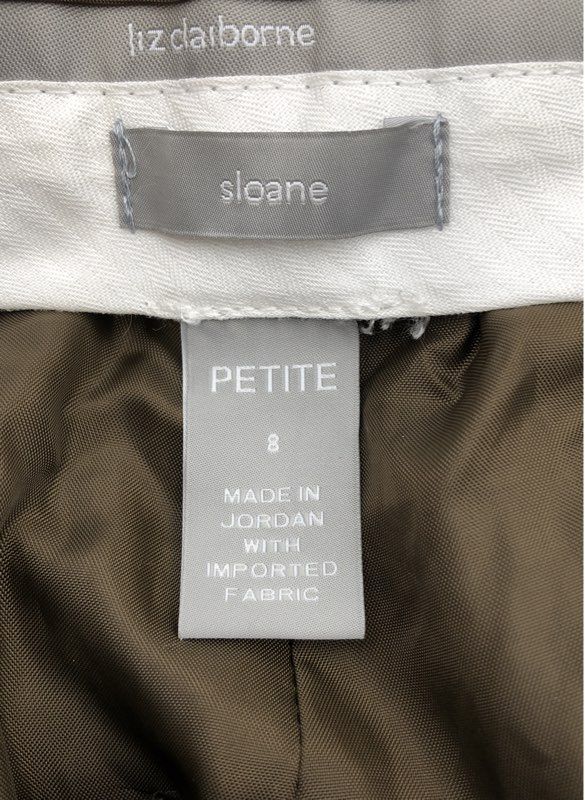 NWT Liz Claiborne Women's Brown Sloane Dress Pants - Size 8P