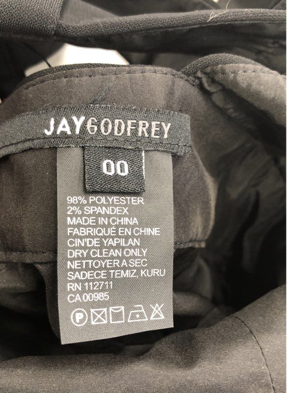 NWT Jay Godfrey Women's Black Jumpsuit One-Piece - Size 00