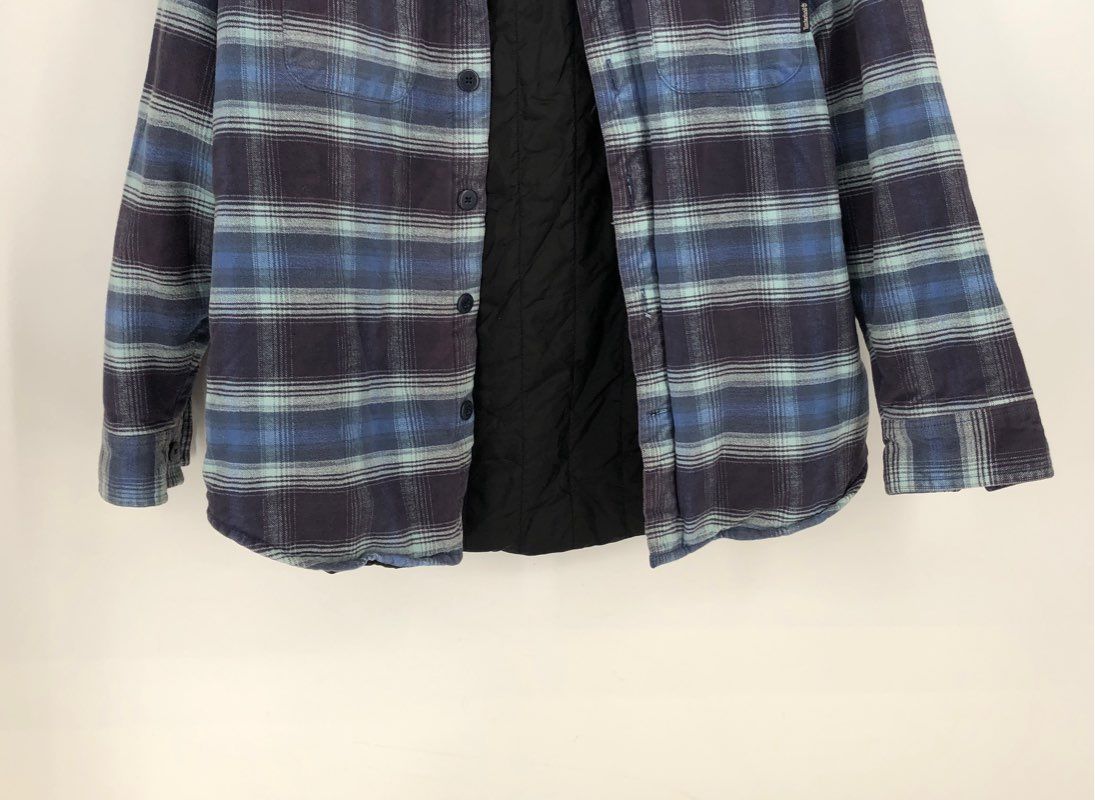 Timberland Men&#39;s Blue Plaid Shirt Jacket - Size M