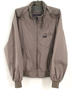 Members Only Men's Beige Bomber Jacket - Size 42