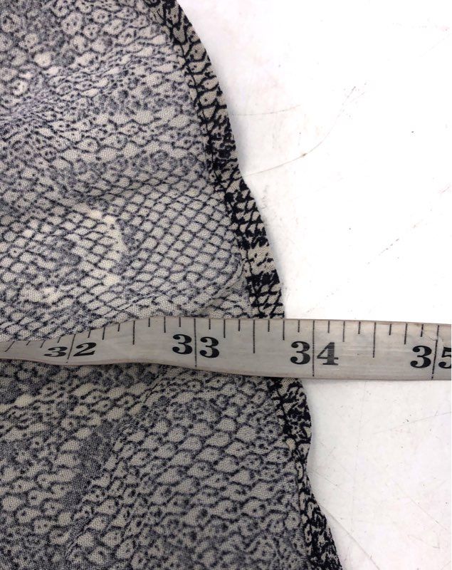 Maeve by Anthropologie Women's Grey Snakeskin Print Pleated Maxi Skirt Size 0