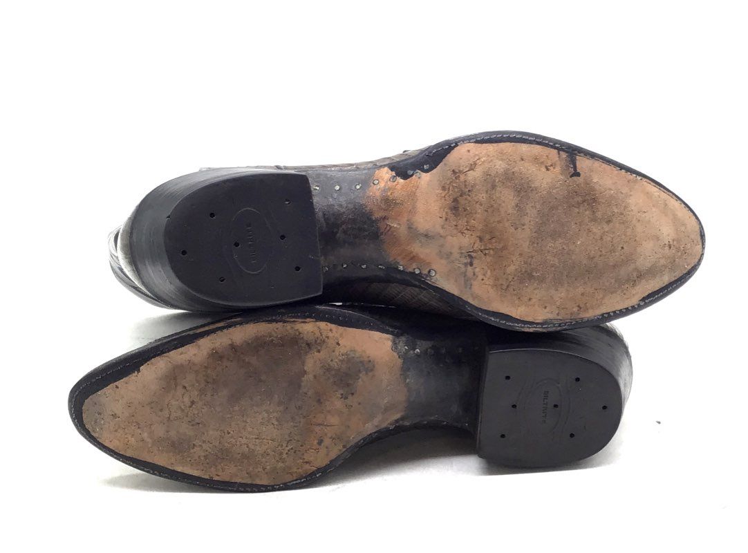 Panhandle Men's Black Brown Western Boots - Size 7.5D