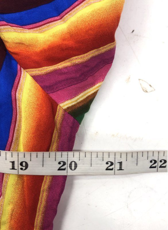 Philosophy Women's Multicolor Striped Viscose Maxi Shirt Dress Size 16 NWT