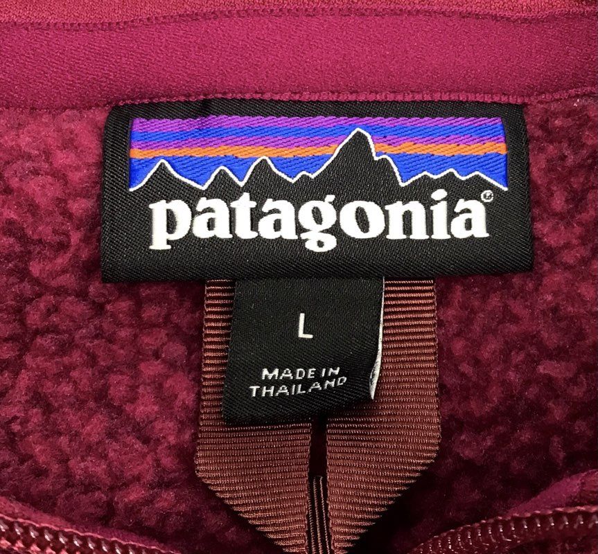 Patagonia Women's Better Sweater 1/4 Zip Pullover Magenta Knit Fleece Sz L