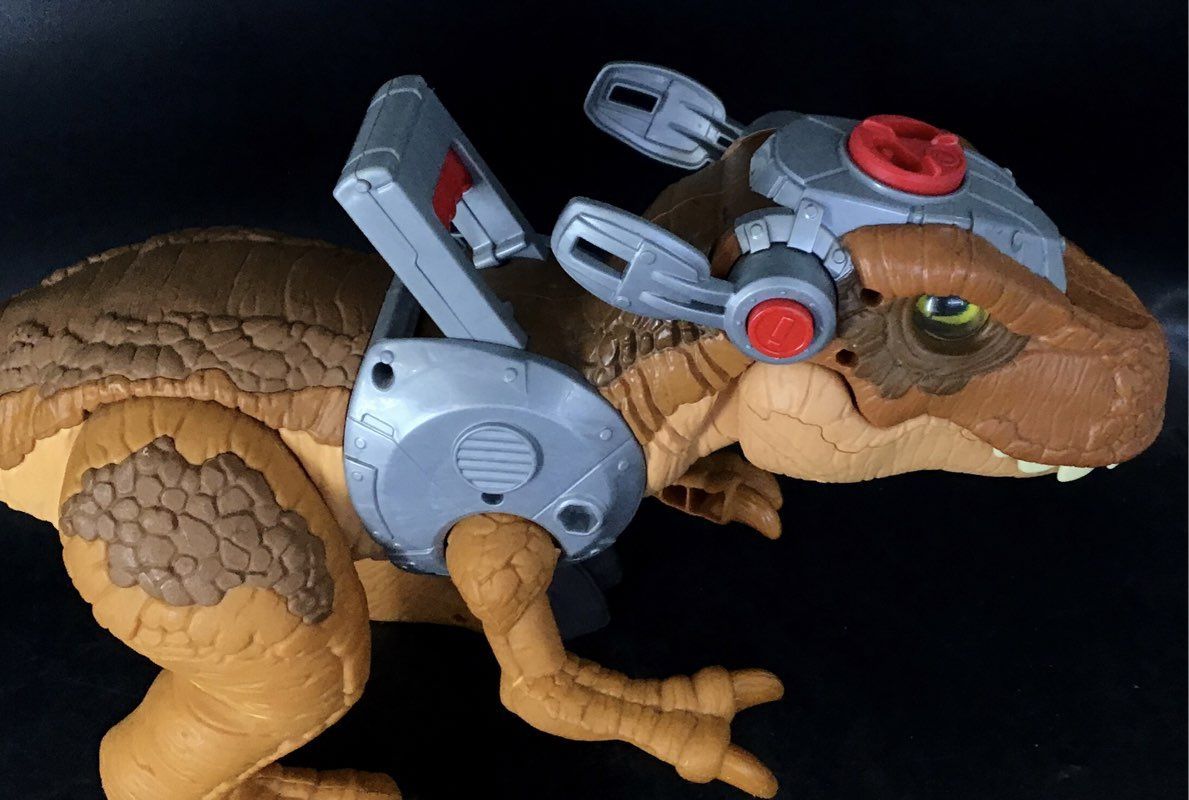 Brown Robot Armor Dinosaur Action Figure