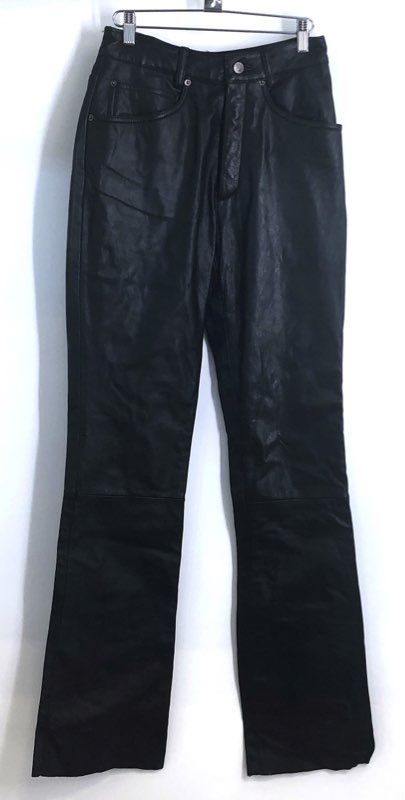 Vintage 90s Wilsons Leather Women's Black Maxima Leather Jeans Pants NWT Sz 6