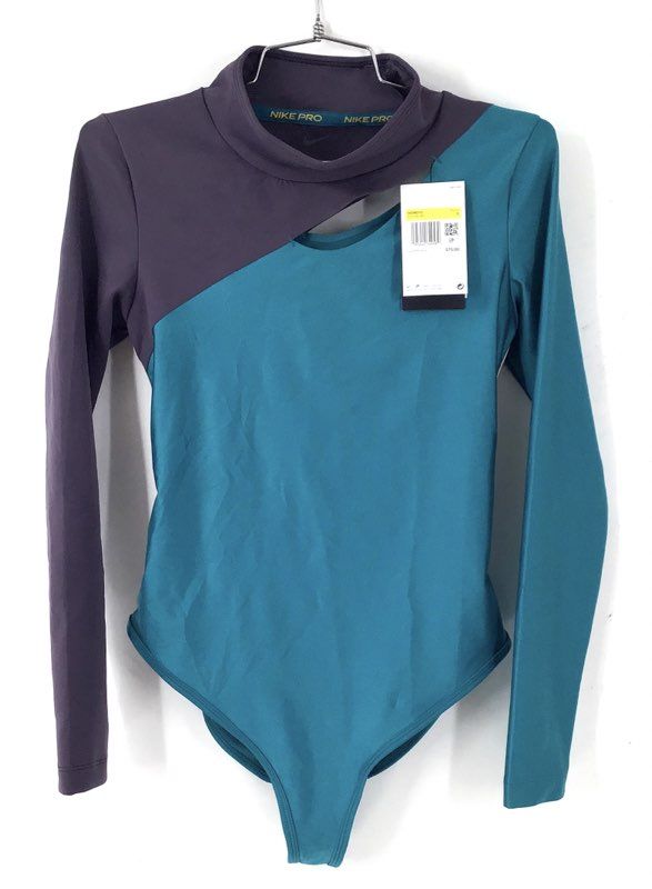 NWT NikeCourt Dri-FIT ADV Slam Tennis Bodysuit Obsidian Teal Women's Size S