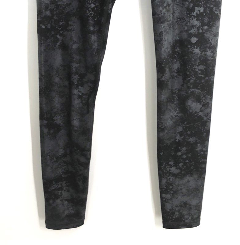 Athleta Women's Elation Misty Lace Tight Black Gray Leggings Size ST