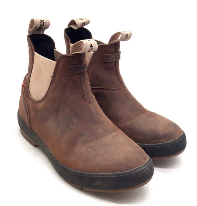 Xtratuf Women's Brown Leather Chelsea Boots - Size 7.5