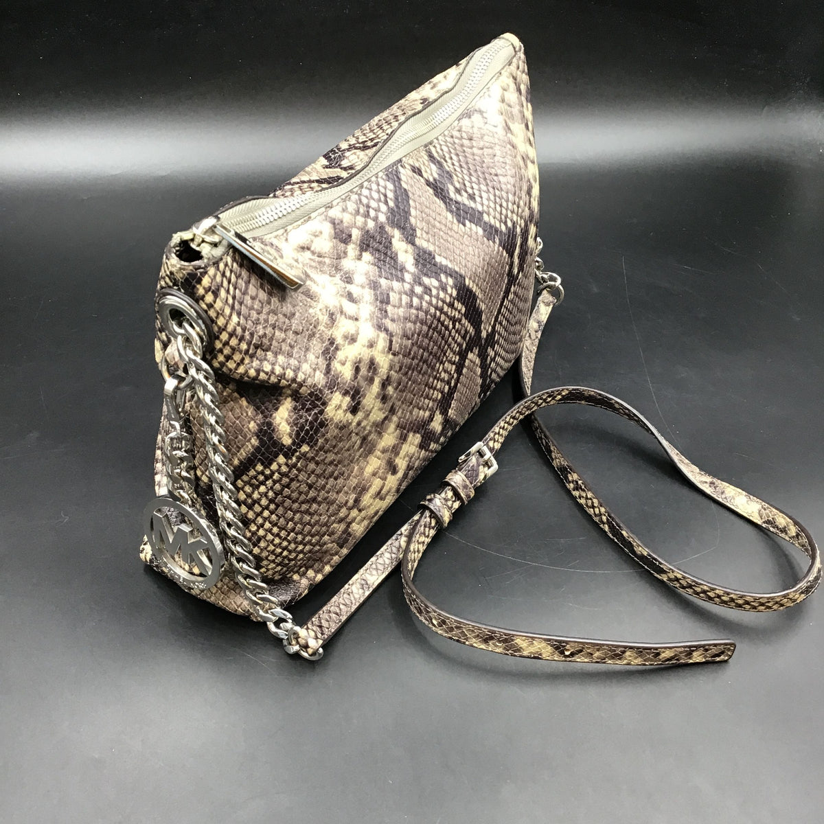 Michael Kors Multicolor Leather 'Python' Crossbody Bag (+COA)