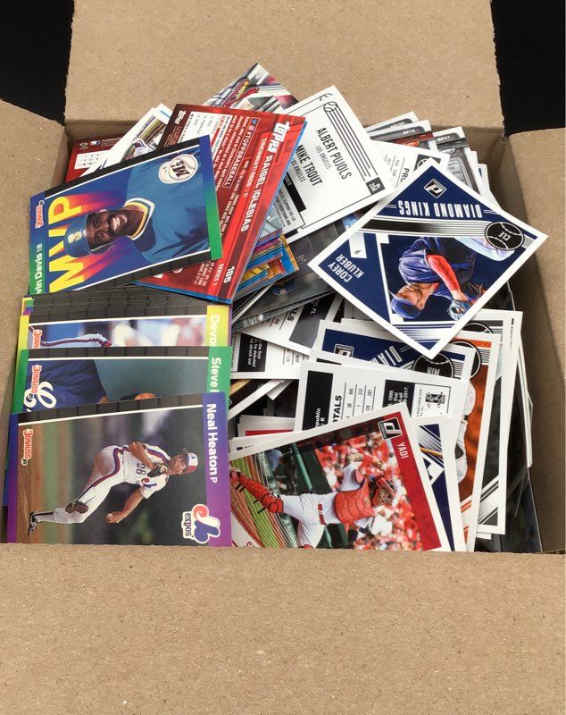 8.8 lbs. Lot Of Baseball MLB Cards. Medium Box, Unsorted