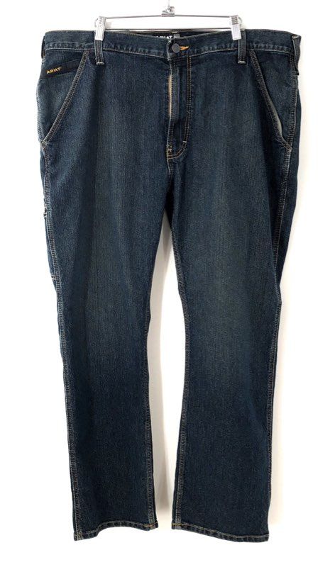 Ariat Men's Rebar M4 Relaxed Boot Cut DuraStretch Work Jeans Blue Sz 40x32 NWT