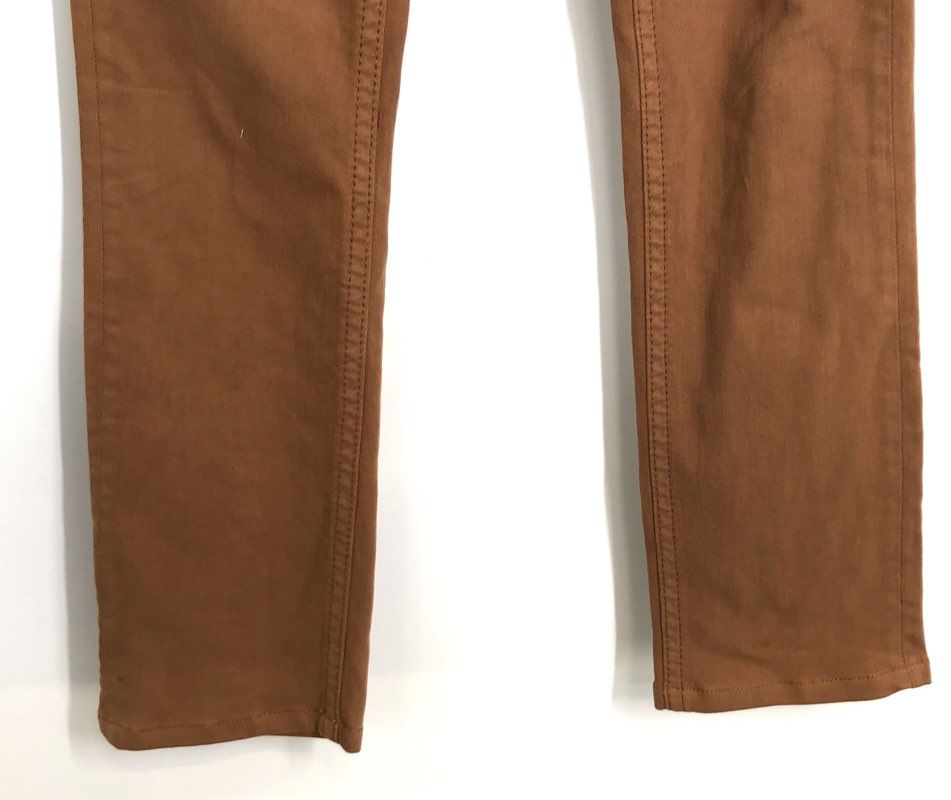 Miss Me Women's Camel Mid-Rise Straight Embellished Flap Pocket Pants Sz 28x32
