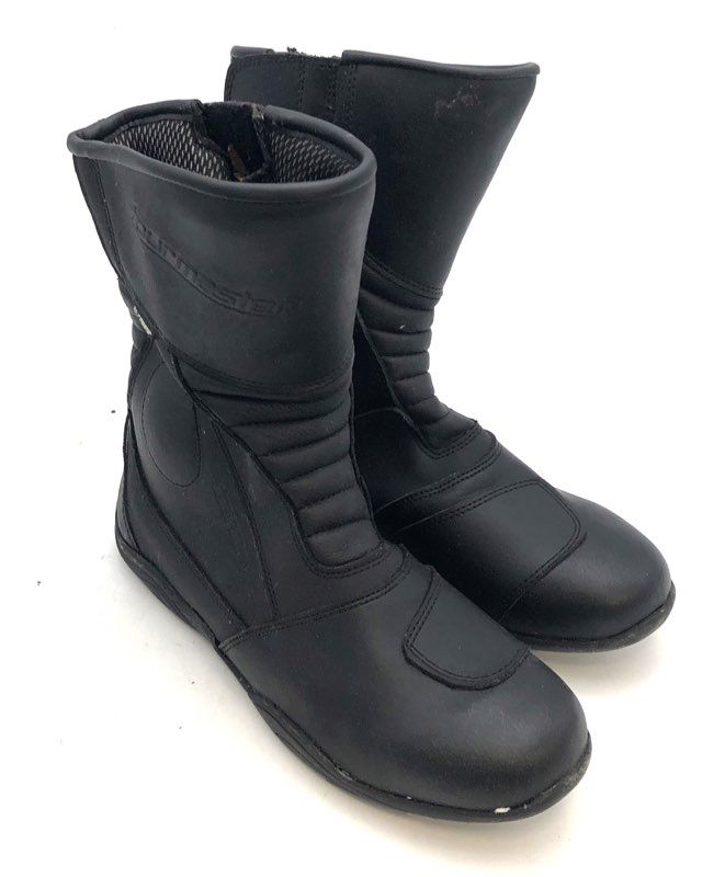 Tourmaster Solution 2.0 Waterproof Black Motorcycle Boots Men's Size 10 EU 44