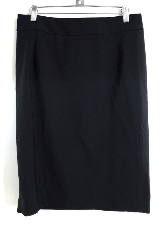 Theory Women's Black Joanie 2 Sevona Virgin Wool Stretch Pencil Skirt Sz 6 NWT