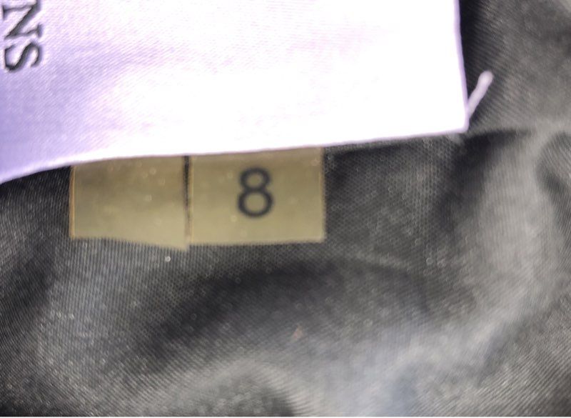 NWT JS Collections Women's Black Floral Gown Dress - Size 8