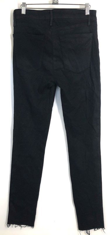 Joe's Women's Black High Rise Skinny Jeans Raw Hem Stretch Sz 28
