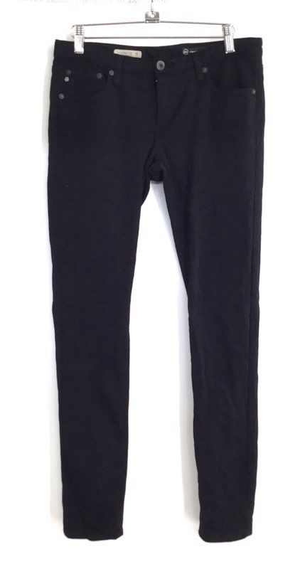 AG Adriano Goldschmied Women's Black The Legging Super Skinny Jeans Size 28R