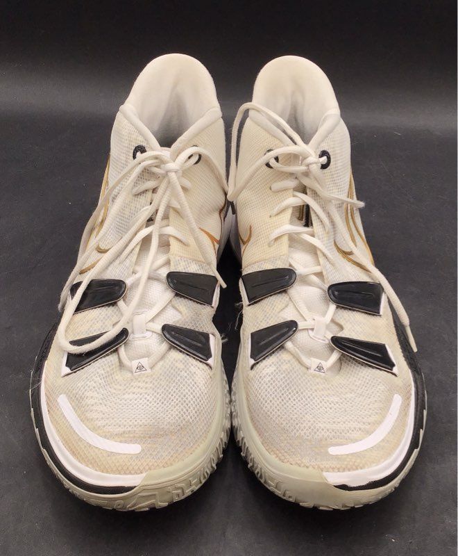 Nike Kyrie 7 Pale Ivory Metallic Gold Basketball Shoes Men's Size 15