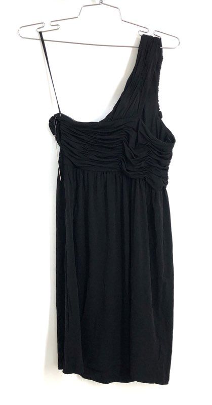 Gianni Bini Women's Black Sierra One Shoulder Ruched Cocktail Dress XS NWT
