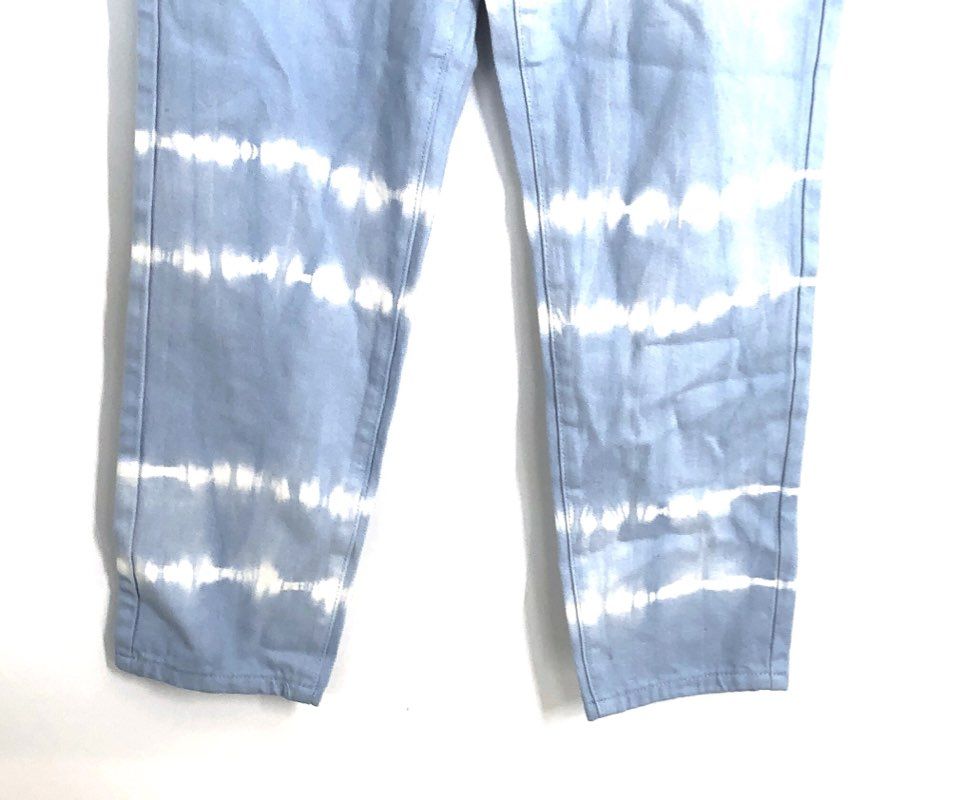 [BLANKNYC] Women's Rivington High-Rise Tapered Tie-Dye Jeans Blue White NWT 28
