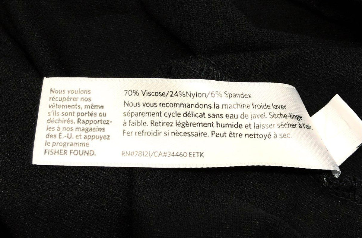 Eileen Fisher Women's Black Viscose Blend Tapered Knit Pull-On Pants Sz XXS