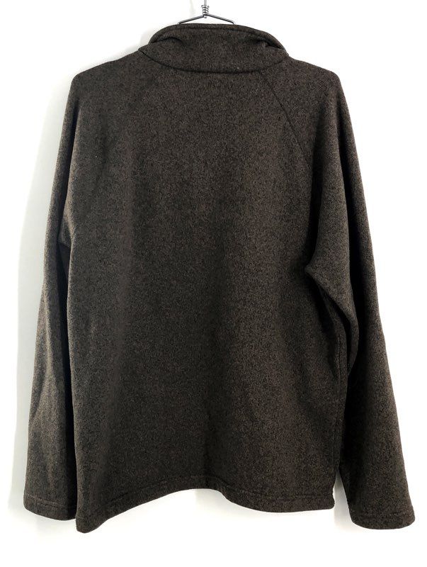 The North Face Men's Gordon Lyons 1/4 Zip Sweater Knit Fleece Pullover Brown L