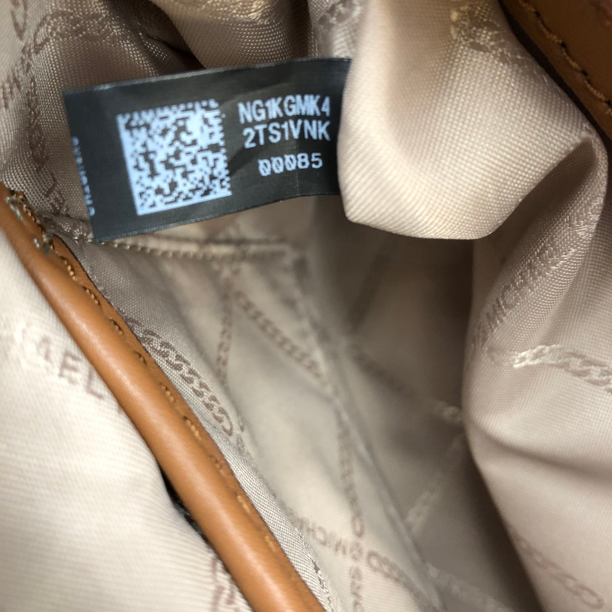Michael Kors Brown\Tan\Black Leather 'Jet Set' Crossbody Bag (+COA)