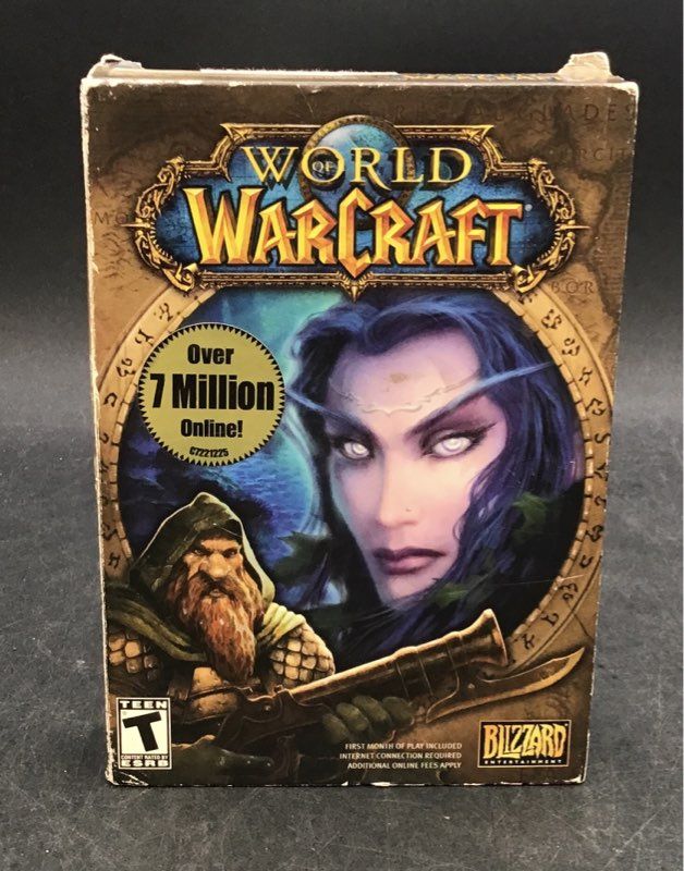World of Warcraft Hoyle Casino 7 Retro PC Game Lot Big Box CD-ROM Vintage