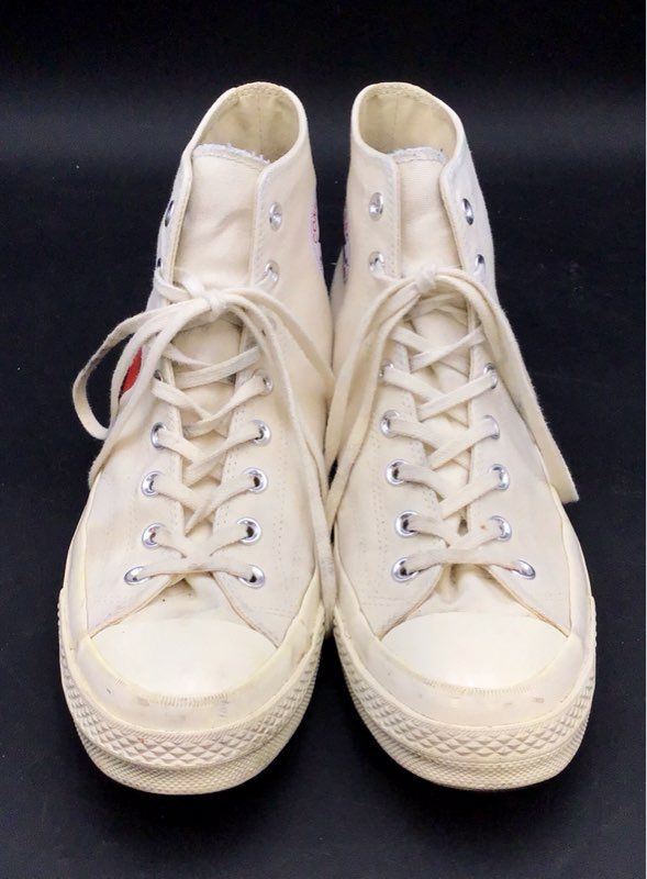 Comme des Garcons PLAY Converse Off White Chuck 70 High Sneakers Men's Size 11