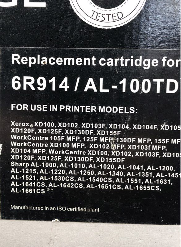 Lot of 3 Imaging Cartridge 6R914 AL-100TD for Xerox XD100 Sharp AL-1000 New