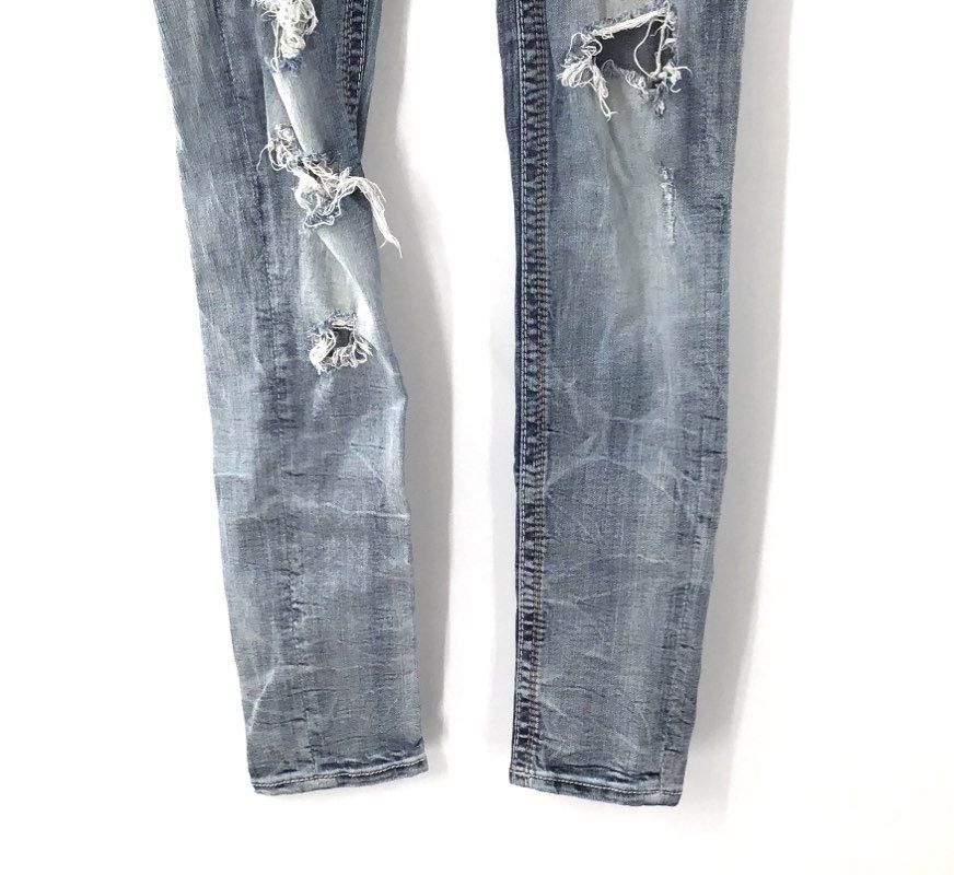 Rock Revival Women's Arda S Skinny Jeans Distressed Ripped Flap Pocket 26x32
