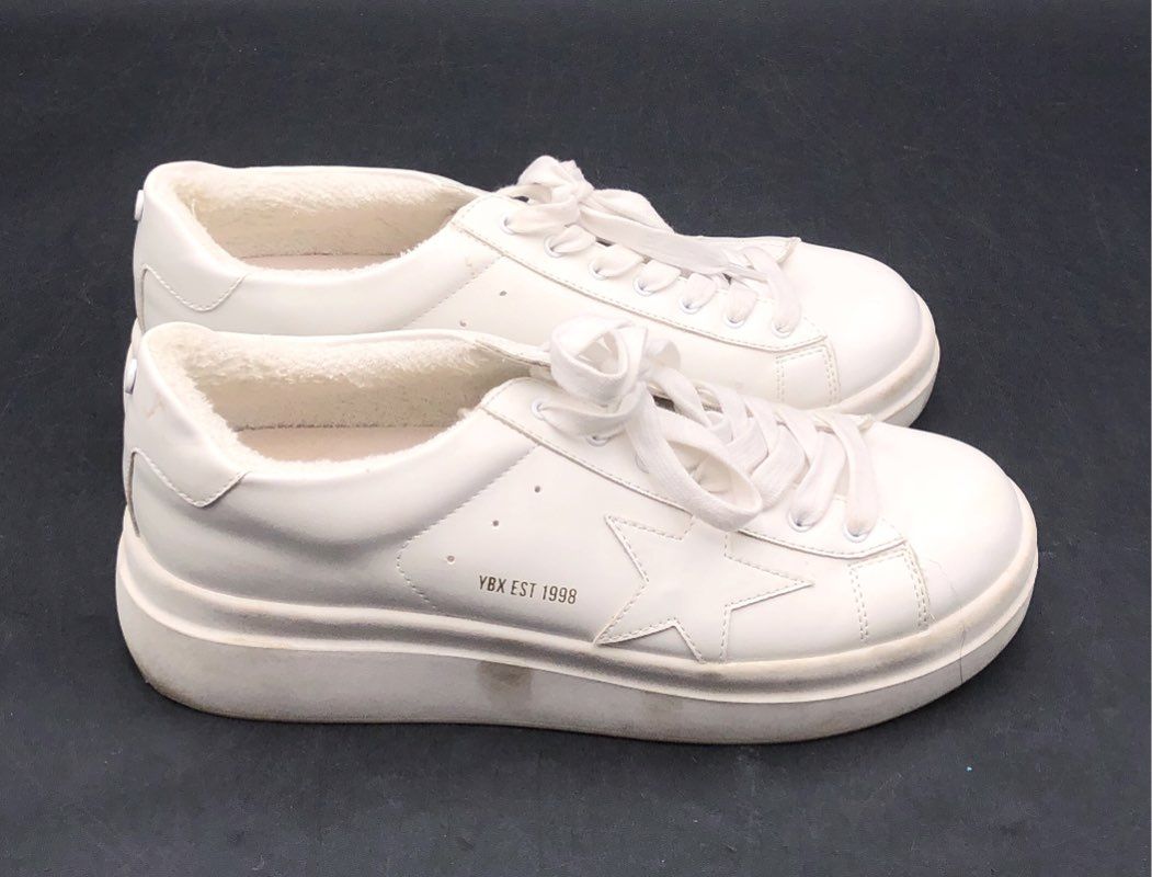 Yellow Box Elonna White Star Platform Sneakers Women's Size 10