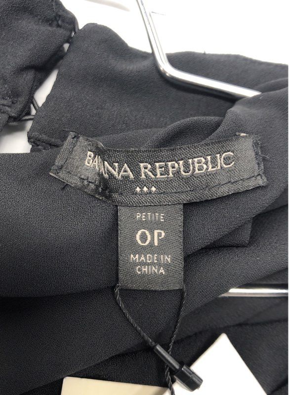 Banana Republic Women's Black Sleeveless Wrap Front Wide Leg Jumpsuit NWT Sz 0P