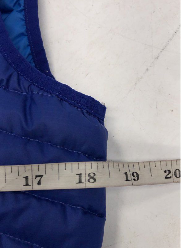 Patagonia Women's Down Sweater Vest Blue Quilted Puffer Mock Neck Size S