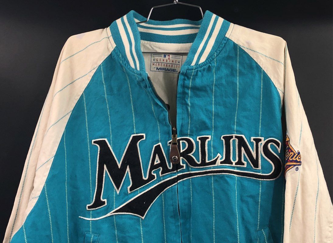 Vintage 1997 Florida Marlins World Series Champions Jacket Mirage MLB Sz M